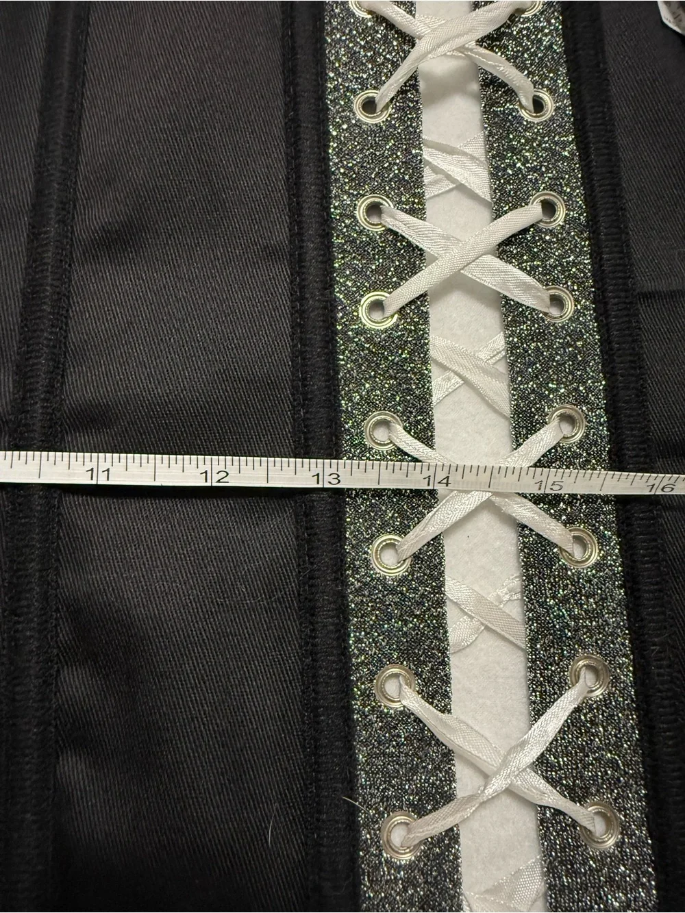 Daisy Corsets silver glitter
